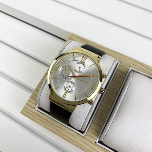 

Часы наручные Guardo B01312-4 Dark Brown-Gold-White
