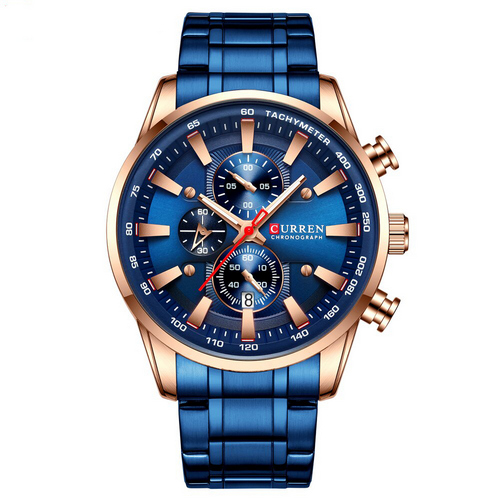 

Часы наручные Curren 8351 Blue-Cuprum