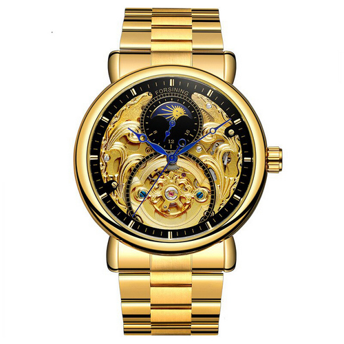 

Часы наручные Forsining 8177 Gold-Black