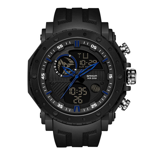 

Часы наручные Sanda 6012 Black-Blue