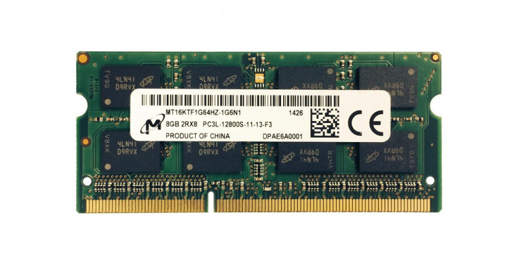 

Оперативна пам'ять MICRON DDR3 SO-DIMM 1600 8Gb C11 - (MT16KTF1G64HZ-1G6N1)