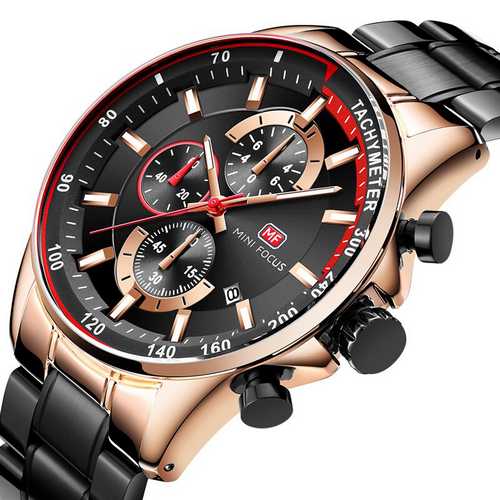 

Часы наручные Mini Focus MF0218G Black-Cuprum-Red
