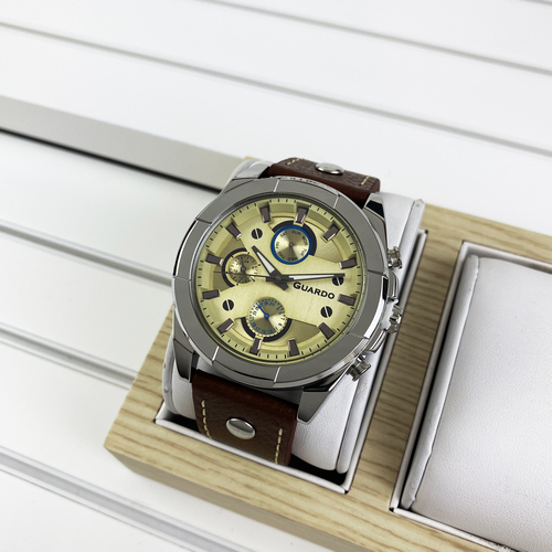 

Часы наручные Guardo 10281-3 Brown-Silver-Gold