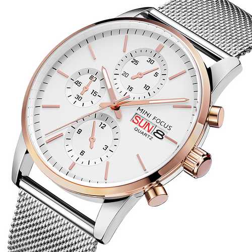 

Часы наручные Mini Focus MF0180G Silver-Cuprum