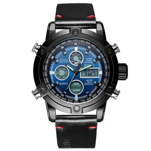 

Часы наручные AMST 3022P Black-Blue Smooth Wristband