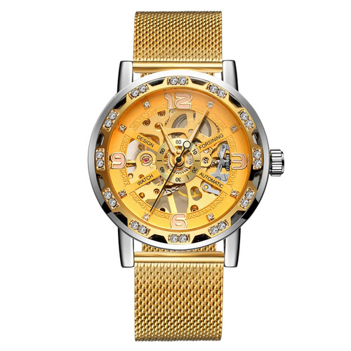 

Часы наручные Forsining GMT1201 Gold-Silver