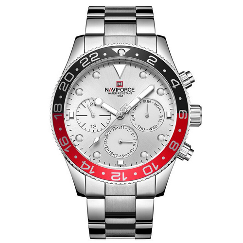 

Часы наручные Naviforce NF9147 Silver-White-Red