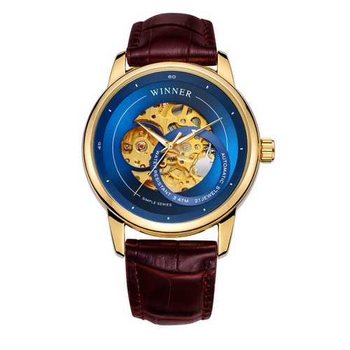 

Часы наручные Winner 339 Gold-Blue-Brown