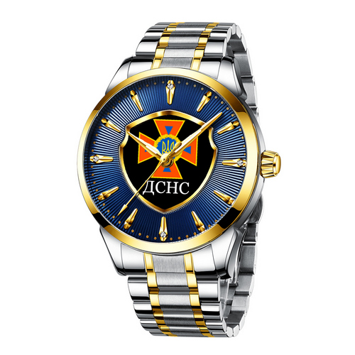 

Часы наручные Chronte с логотипом ДСНС Silver-Gold-Blue-Black