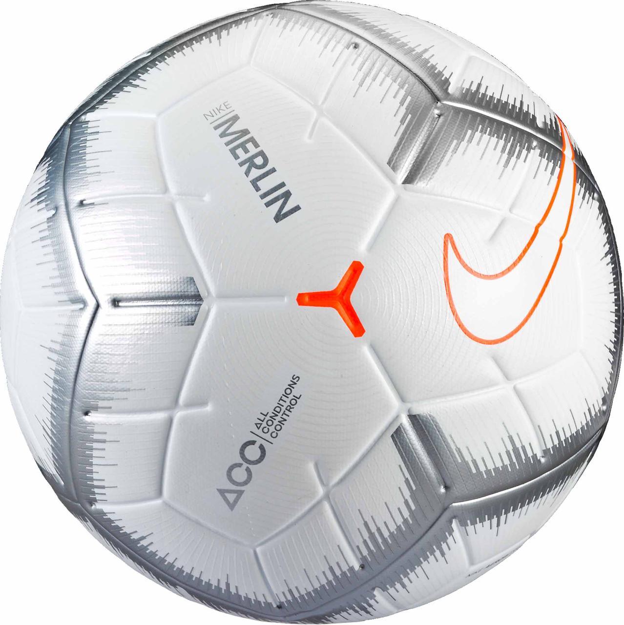

Мяч футбольный Nike Merlin Quickstrike SC3493-100 №5 Белый
