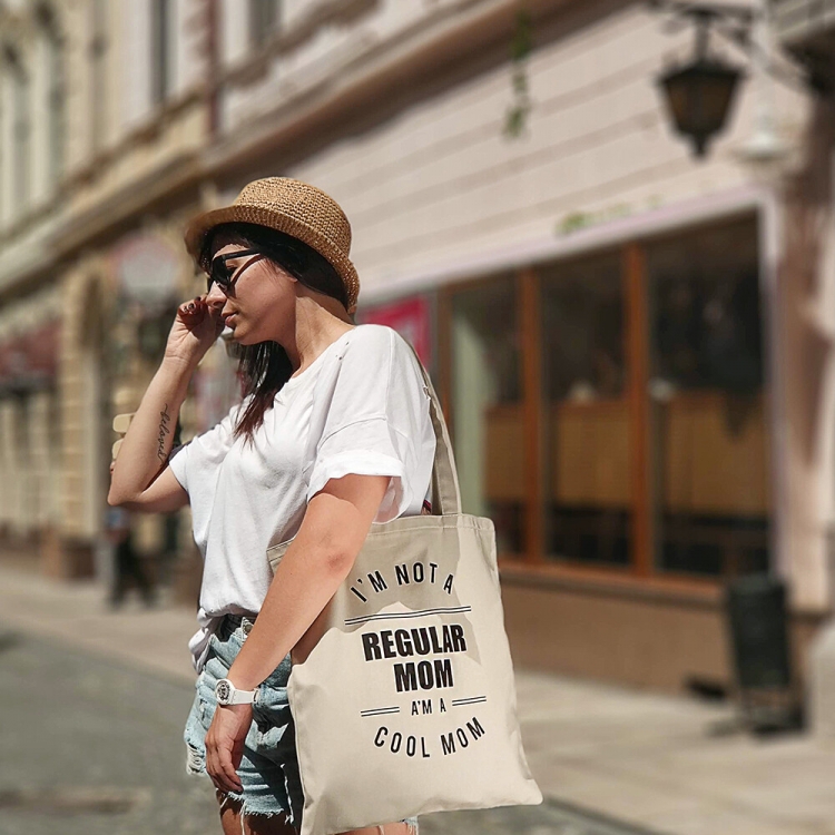 

Эко сумка FOR Regular mom (F-бежевая) (F- 124632)