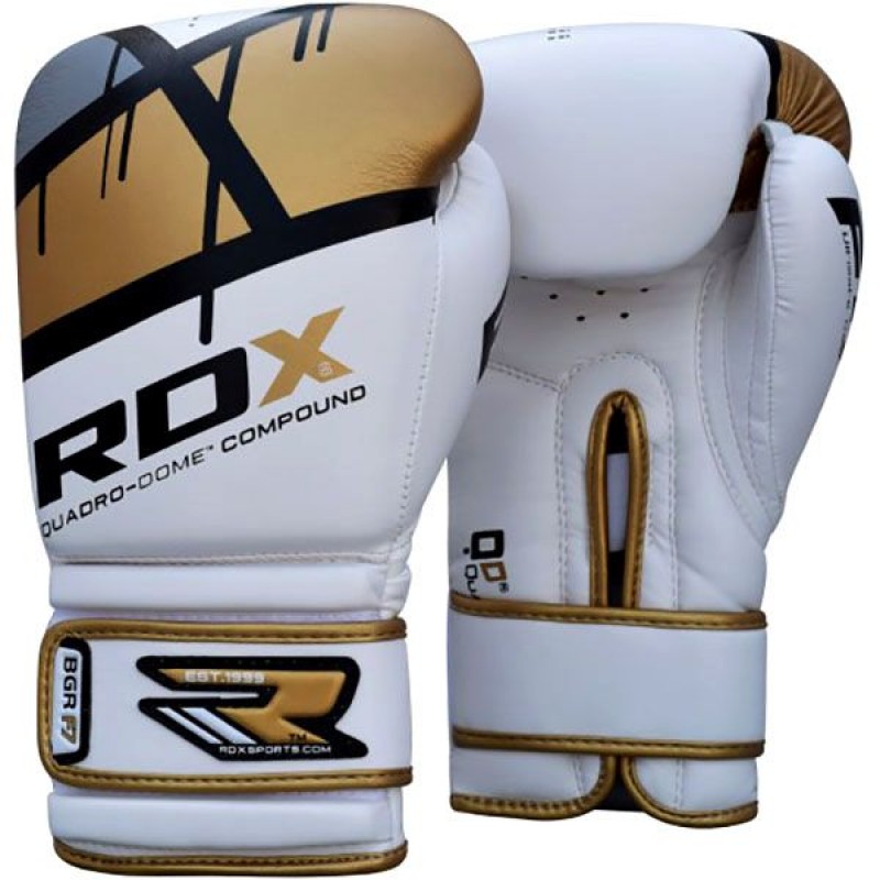

Перчатки для бокса RDX Rex Leather Gold, код: RX-10122