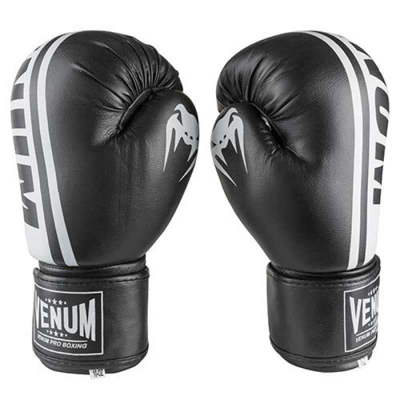 

Боксерские перчатки Venum 10oz, черный., код: VM19-10BL-WS
