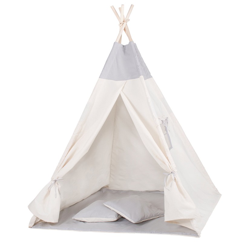 

Детская палатка (вигвам) Springos Tipi XXL White/Grey, код: TIP10