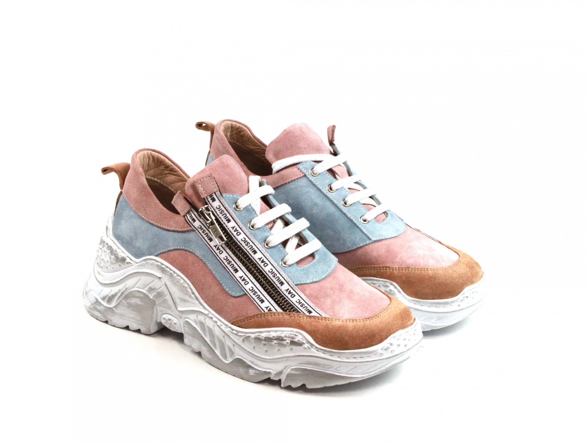 

Кроссовки Cem shoes 05-412-90 женские 37 Пудровые