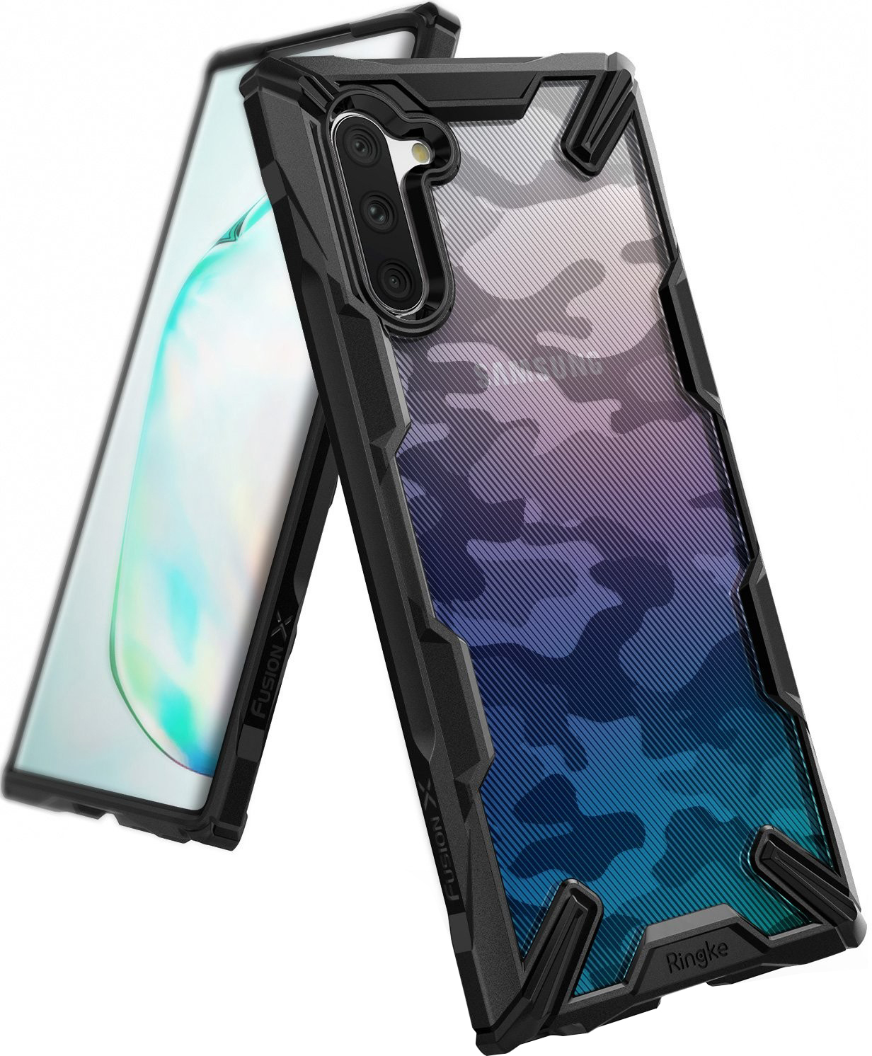 

Панель Ringke Fusion X Design для Samsung Galaxy Note 10 Camo Black