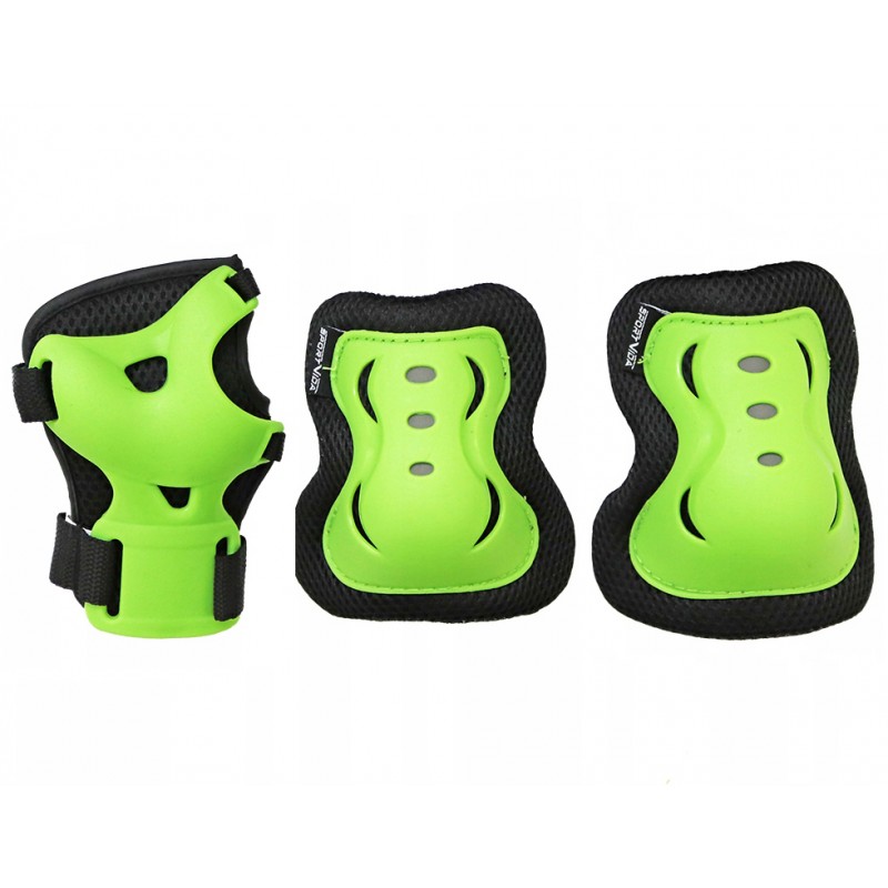 

Комплект защитный SportVida Black/Green Size S, код: SV-KY0001-S