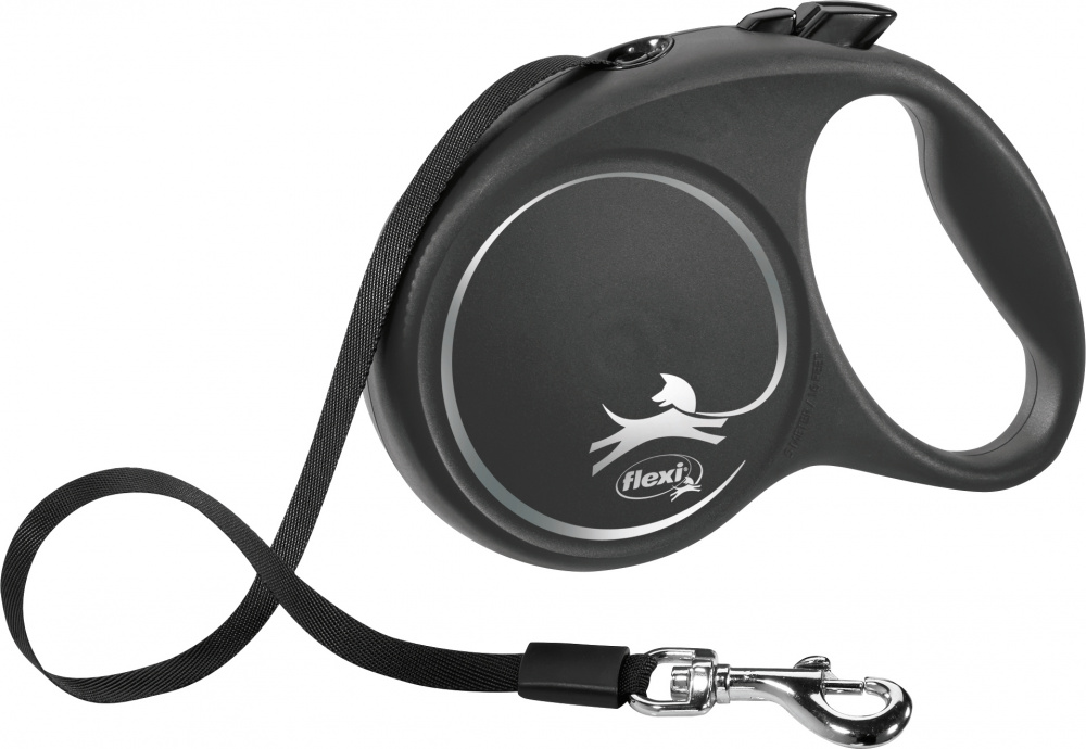 

Поводок рулетка Flexi "BLACK DESIGN" L 5м до 50кг черный (TX-12371)