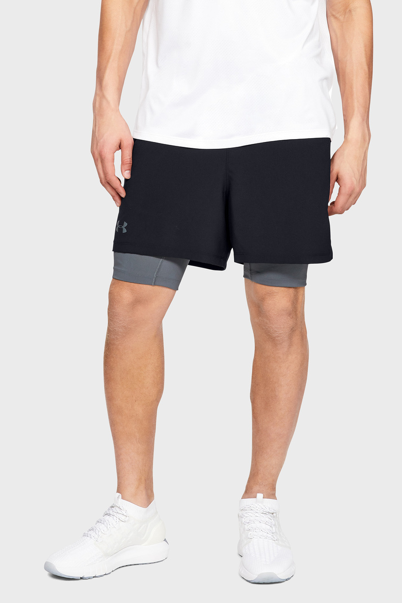 

Мужские черные шорты Qualifier 2-in-1 Short Under Armour XXL 1345320-001