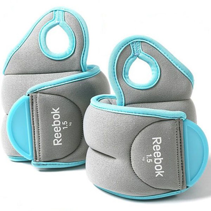 

Утяжелители на запястье Reebok 2х1,5, код: RAWT-11072BL