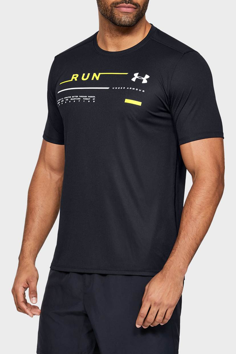 

Мужская черная футболка с принтом UA RUN GRAPHIC TEE Under Armour S 1342686-001