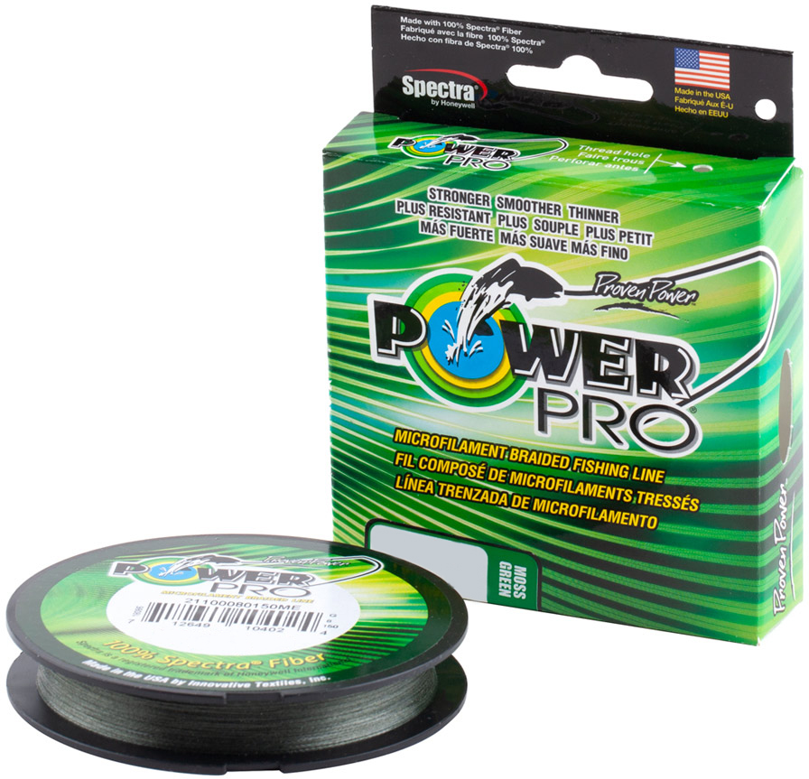 

Шнур Power Pro 455 м 0.36 мм 30 кг Moss Green (22669575)