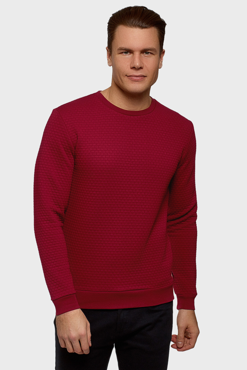 

Мужской красный свитшот Oodji  5B113004M/49810N/4503N, Мужской красный свитшот Oodji L 5B113004M/49810N/4503N