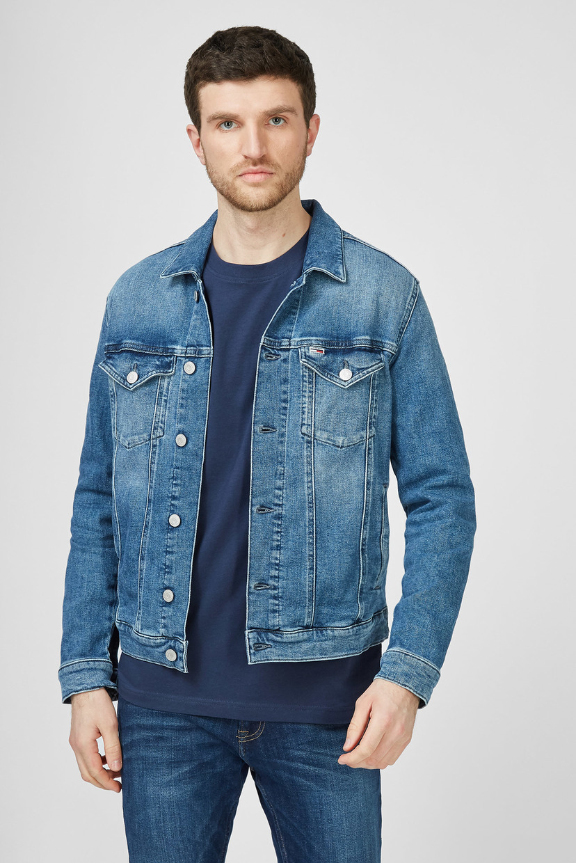 

Мужская синяя джинсовая куртка REGULAR TRUCKER JACKET LMBC Tommy Hilfiger S DM0DM10297