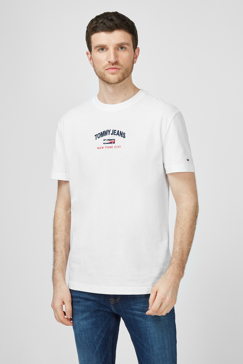 

Мужская белая футболка TJM TIMELESS TOMMY SCRIPT TEE Tommy Hilfiger XL DM0DM10620