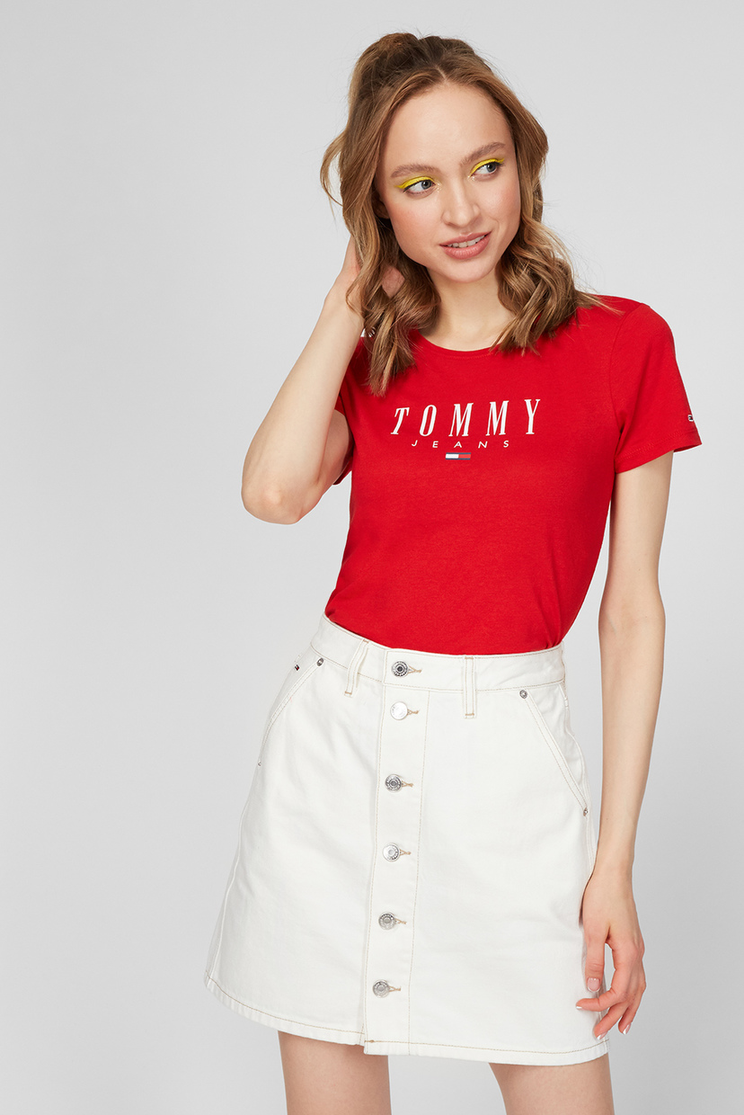 

Женская красная футболка TJW ESSENTIAL Tommy Hilfiger XS DW0DW09926