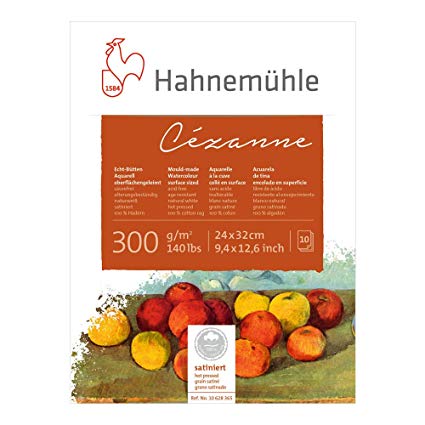 

Блок для акварели Hahnemuhle Cezanne 100% хлопок 10л 300г 30х40см rough