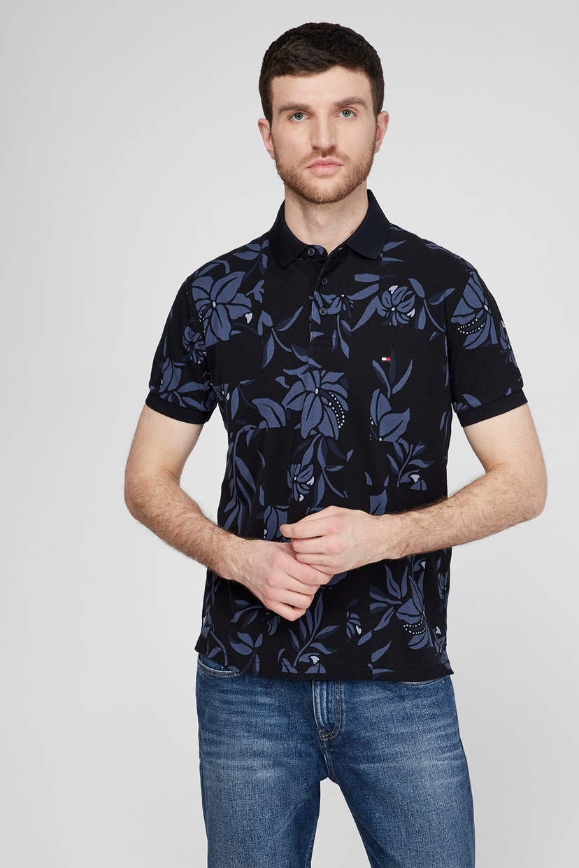 

Мужское темно-синее поло с принтом PATCHWORK FLOWER PRINT Tommy Hilfiger M MW0MW17800