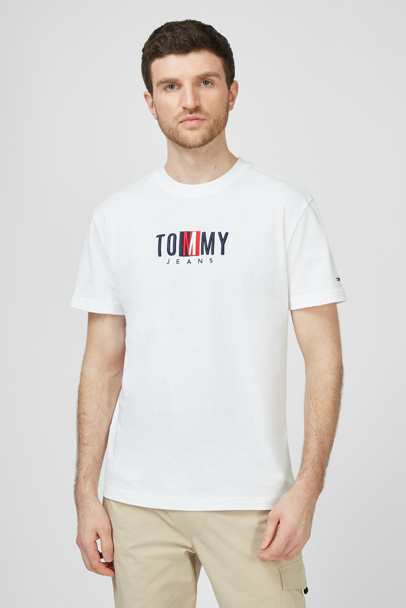 

Мужская белая футболка TJM TIMELESS TOMMY BOX TEE Tommy Hilfiger M DM0DM10218