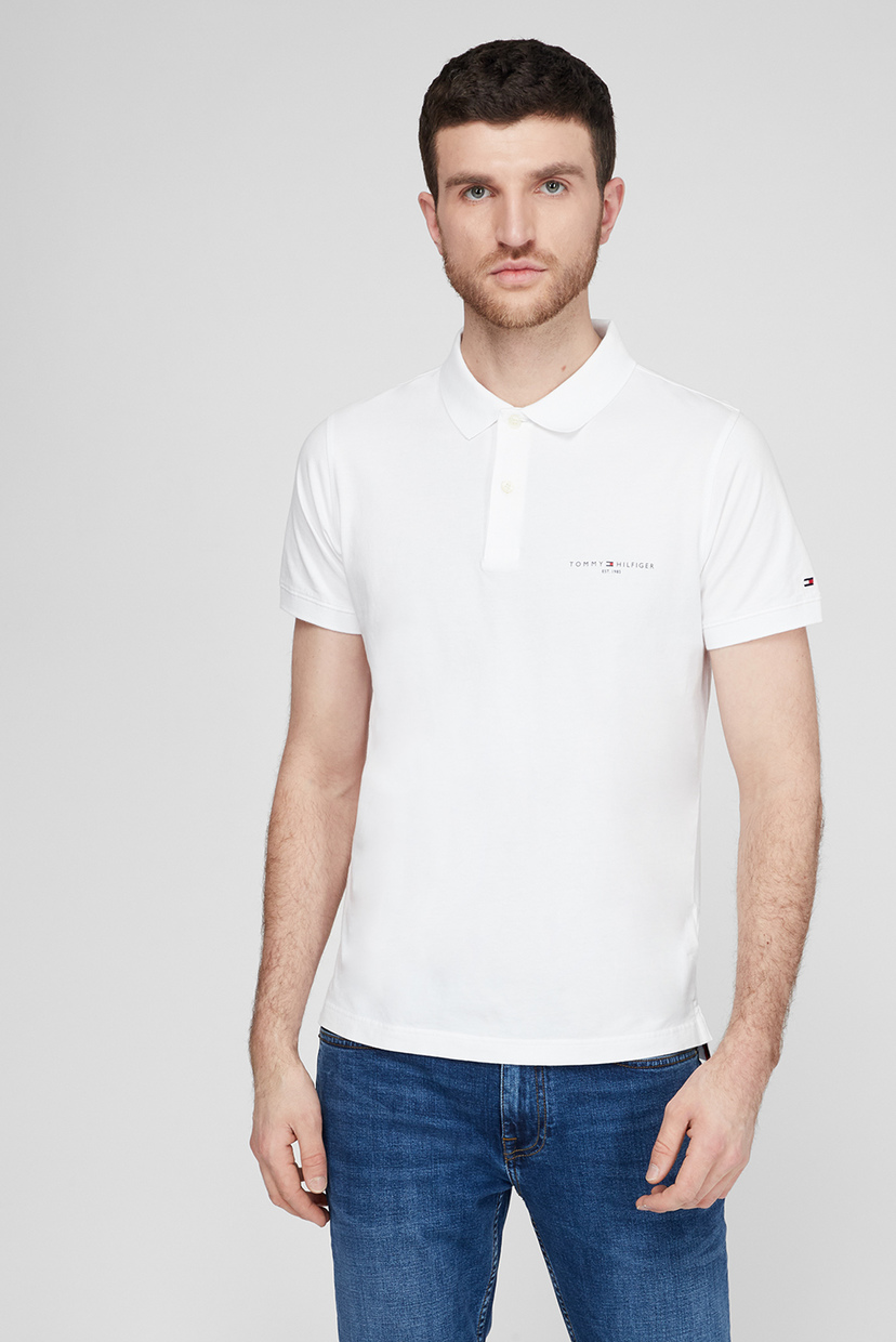 

Мужское белое поло CLEAN JERSEY SLIM Tommy Hilfiger L MW0MW18282