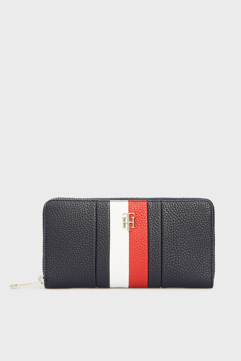 

Женский темно-синий кошелек TH ESSENCE LARGE CORP Tommy Hilfiger OS AW0AW09899