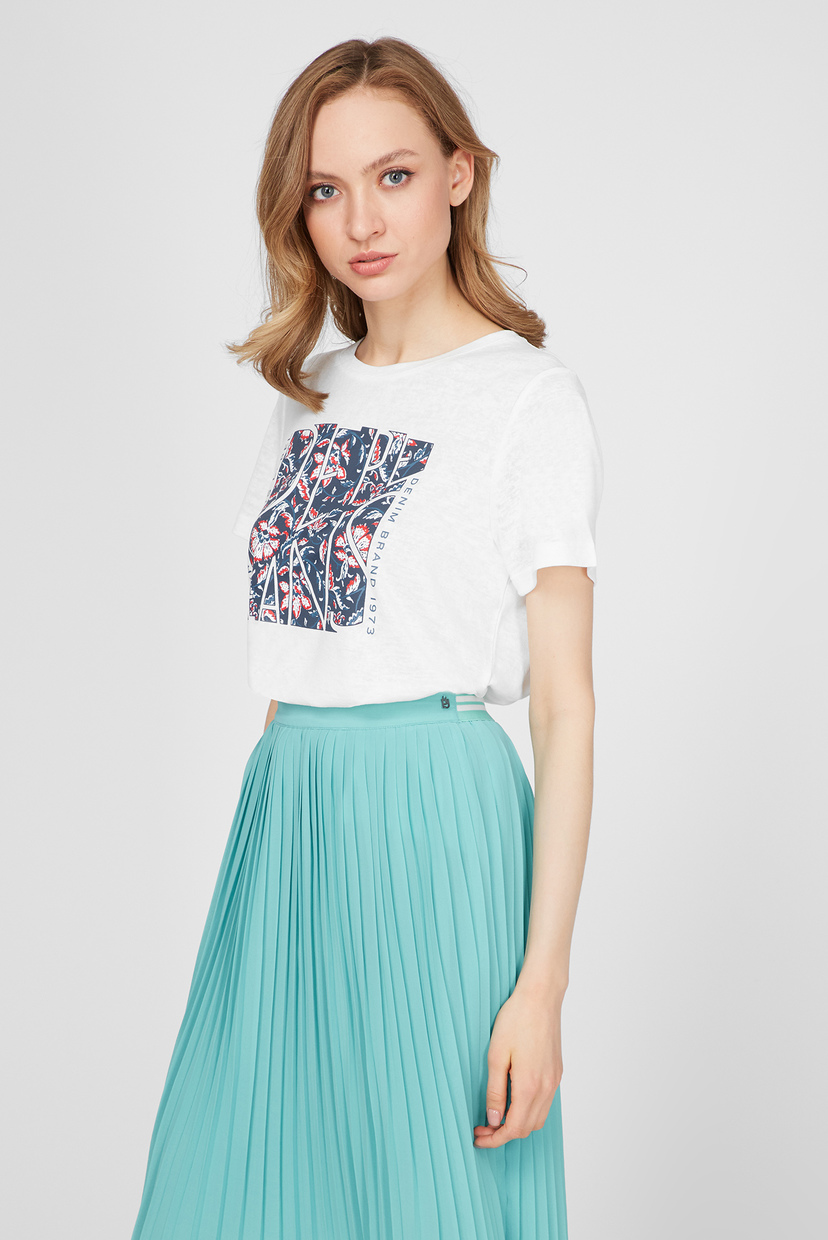 

Женская белая футболка BROOKLYN Pepe Jeans M PL504824