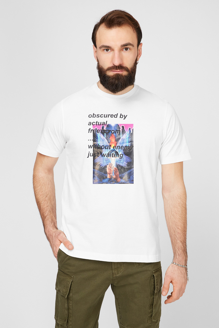 

Мужская белая футболка T-JUST-A43 Diesel  A01977 0CATM, Мужская белая футболка T-JUST-A43 Diesel XL A01977 0CATM