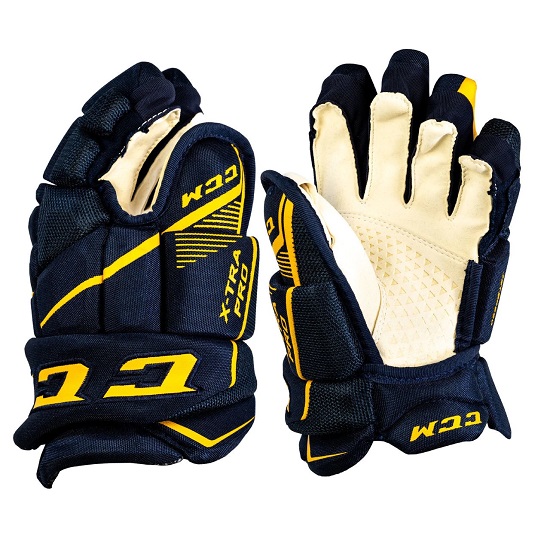 

Краги CCM JETSPEED FT370 SR взрослые, Размер 14", темно-синий/желтый, JS370-SR-14-NVSF
