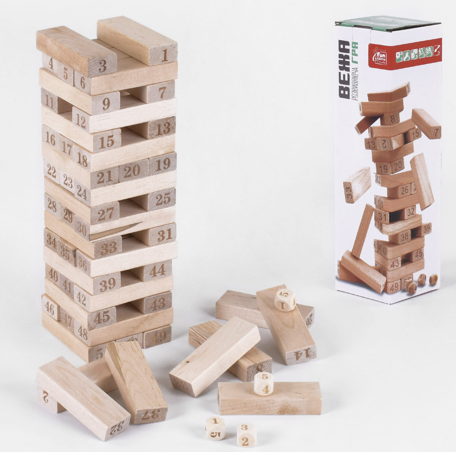 

Игра Башня Джанга 54 деталей, Дженга ar.1338-15
