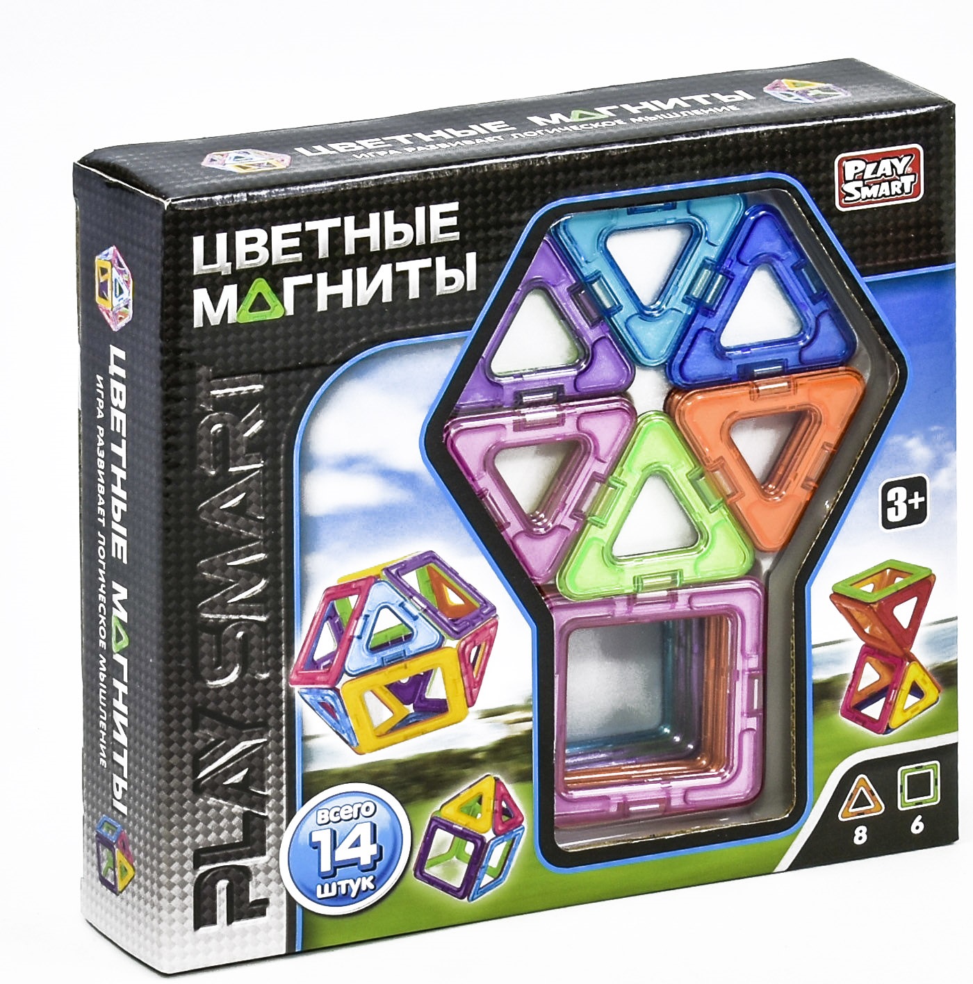 

Магнитный конструктор 14 деталей, ar.6748-14
