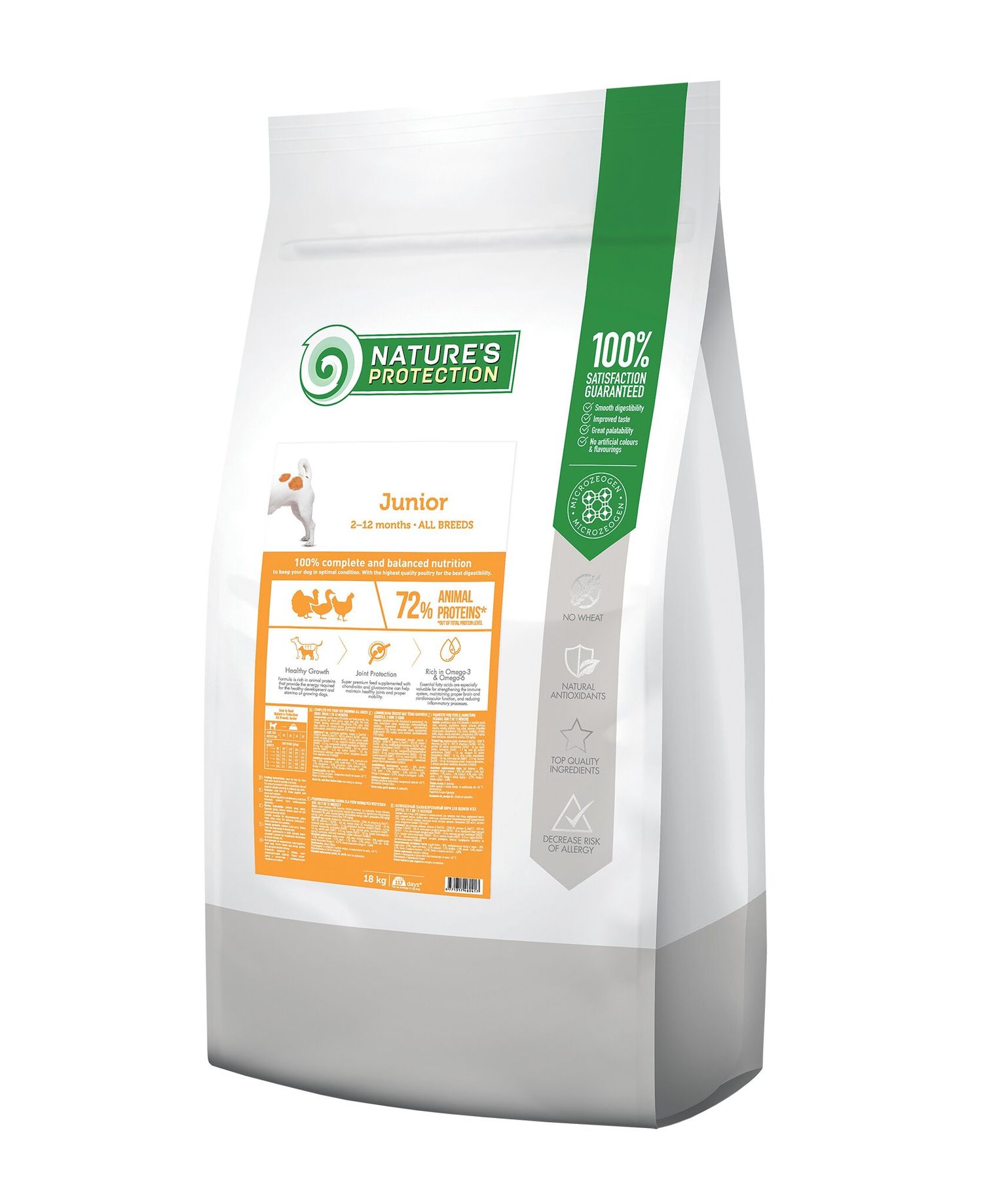 

Корм для щенков средних пород Nature's Protection Junior All Breeds 18 кг
