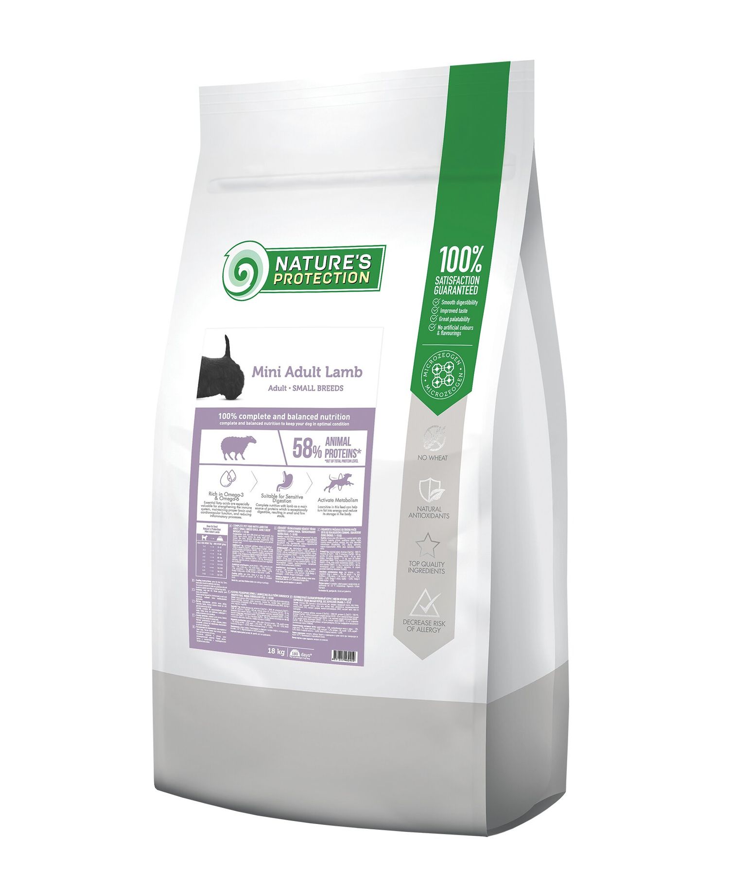 

Корм для собак мелких пород Nature's Protection Mini Adult Lamb 18 кг