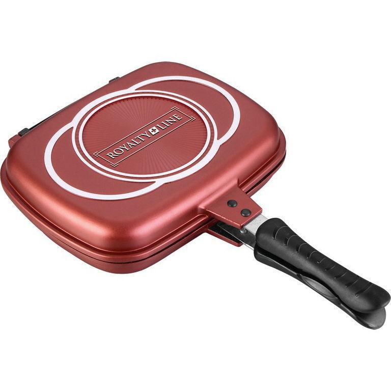 

Двостороння сковорода GRILL Master Royalty Line RL-df 28 Burgundy