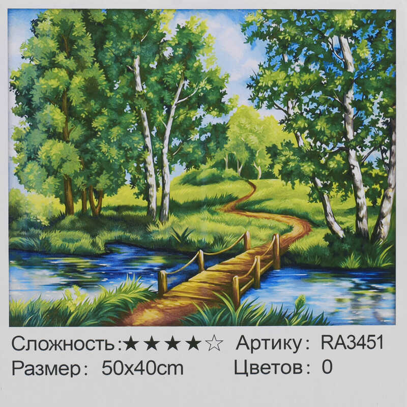 

Картина по номерам RA 3451 (30) 50х40 см, в коробке