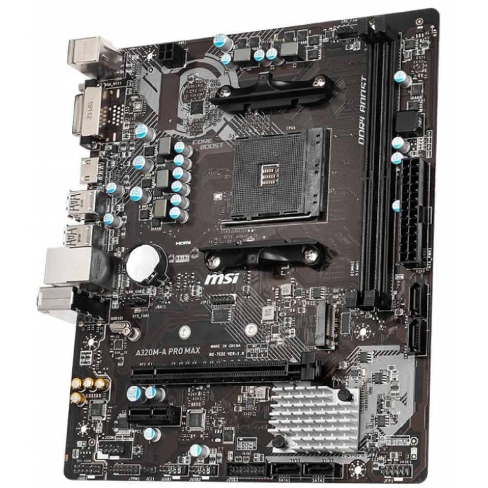

Материнська плата MSI sAM4 A320 2xDDR4 HDMI-DVI mATX (A320M-A_PRO)