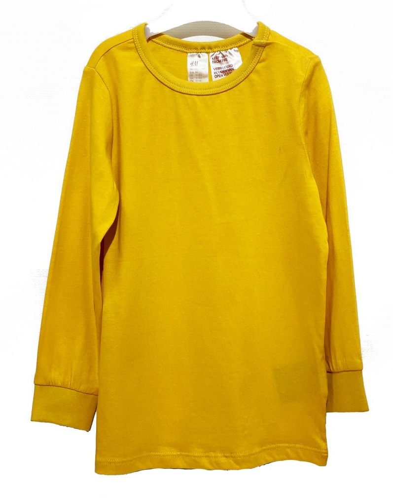 

Футболка с длинными рукавами H&M 0743932003 86 СМ Желтый 64026