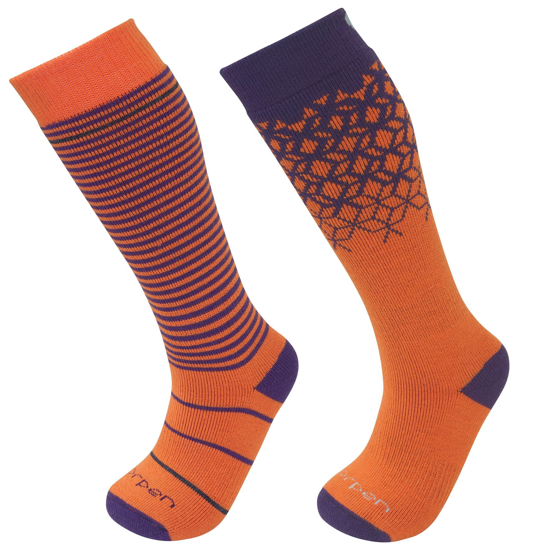 

Носки детские Lorpen T2 Kid's Merino Ski 2 Pack S2KN Orange-Purple XS (6610004 2601 XS)