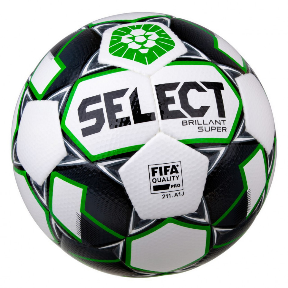 

Мяч футбольный Select Brillant Super FIFA PFL (белый/зелёный) 3615946168