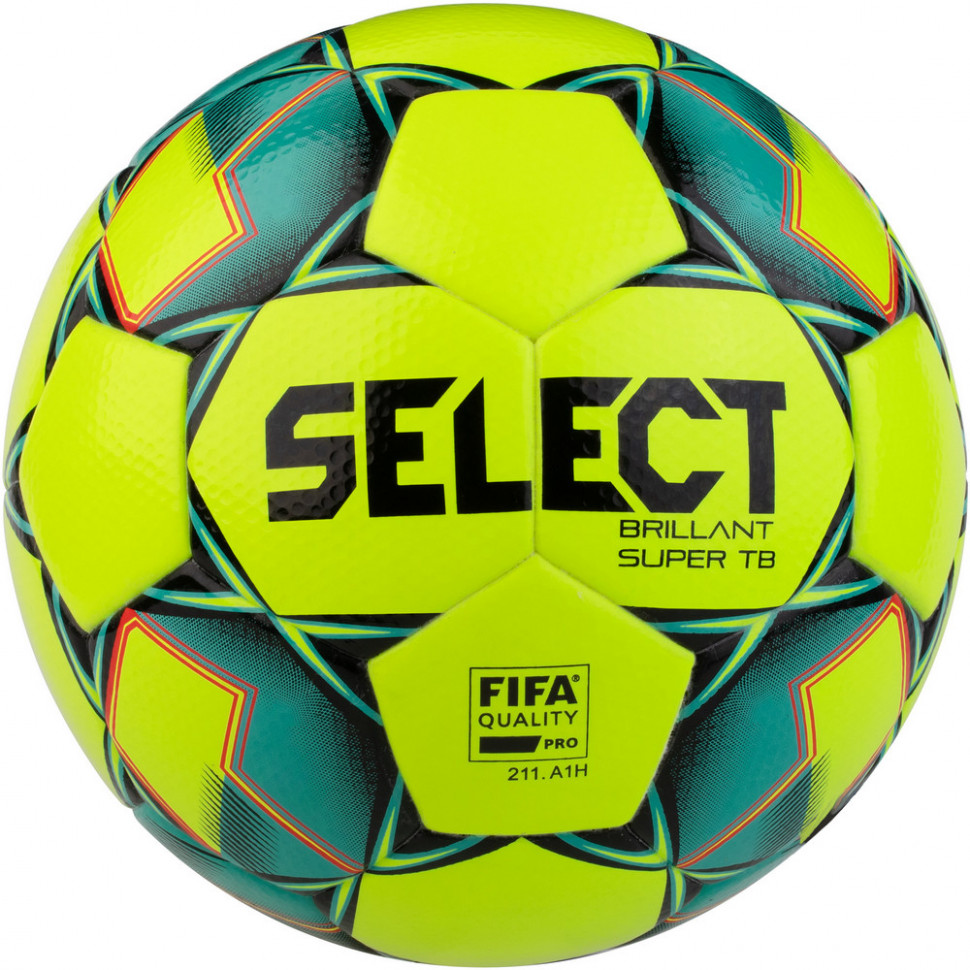 

Мяч футбольный Select Brillant Super FIFA TB жёлтый/зелёный 3615946554