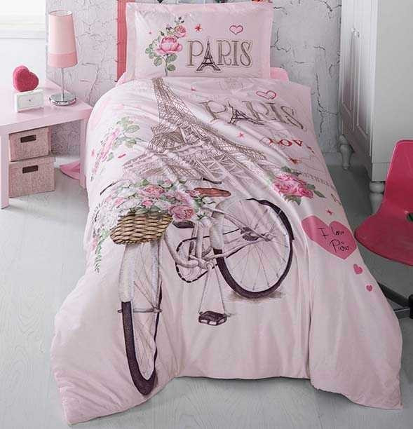 

Подростковое постельное белье Aran Clasy Paris Love 160x220 SKL53-239719